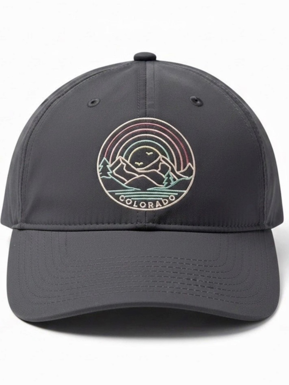 RepYourWater Colorado Mountain Rainbow Hat Black